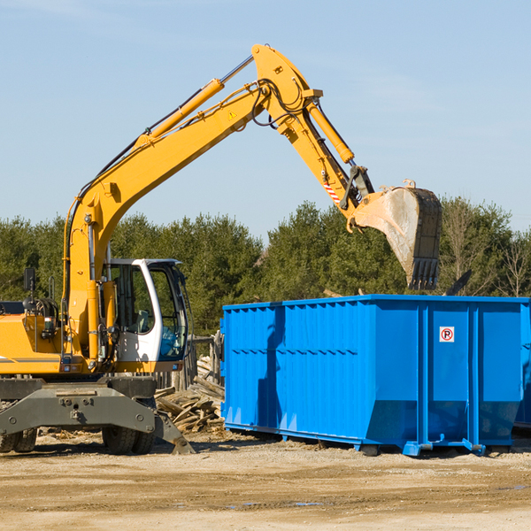 how many times can i have a residential dumpster rental emptied in Robertsville